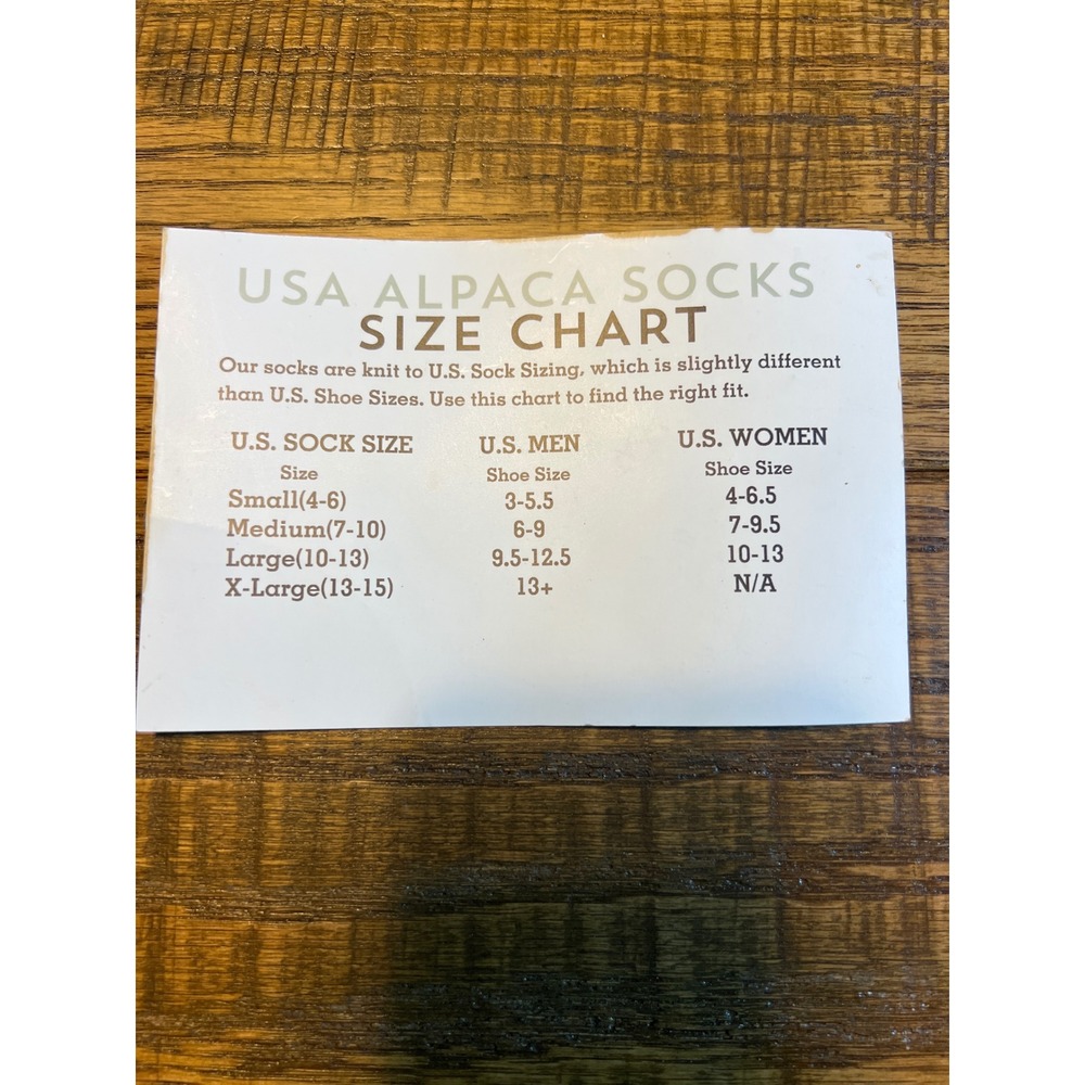 Classic Alpaca Paca Socks Boot Black Unisex Medium Alpaca Blend Warm Hnt NWT
NEW - Picture 9 of 9